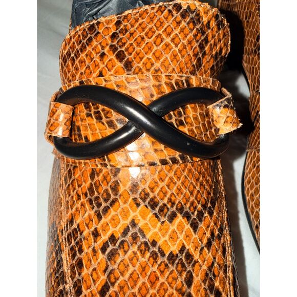NWT M. GEMI The Silvia Snakeskin Leather size 40 - Picture 7 of 12